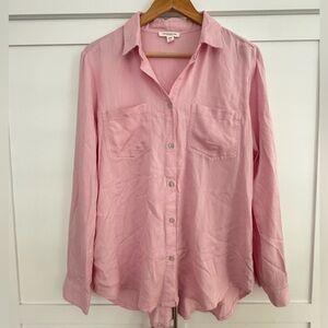 beachlunchlounge Pink Button Down Shirt size M